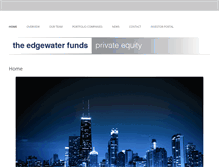 Tablet Screenshot of edgewaterfunds.com